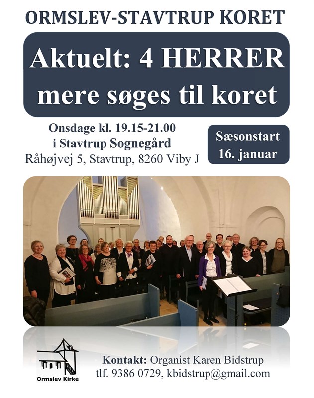 Koret søger 4 herrestemmer