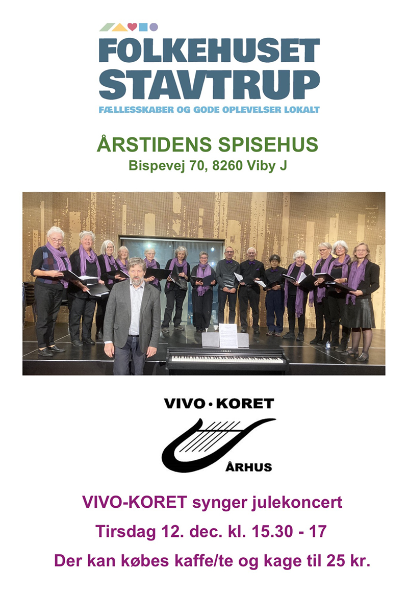 VIVO-koret synger julekoncert tirsdag 12. december