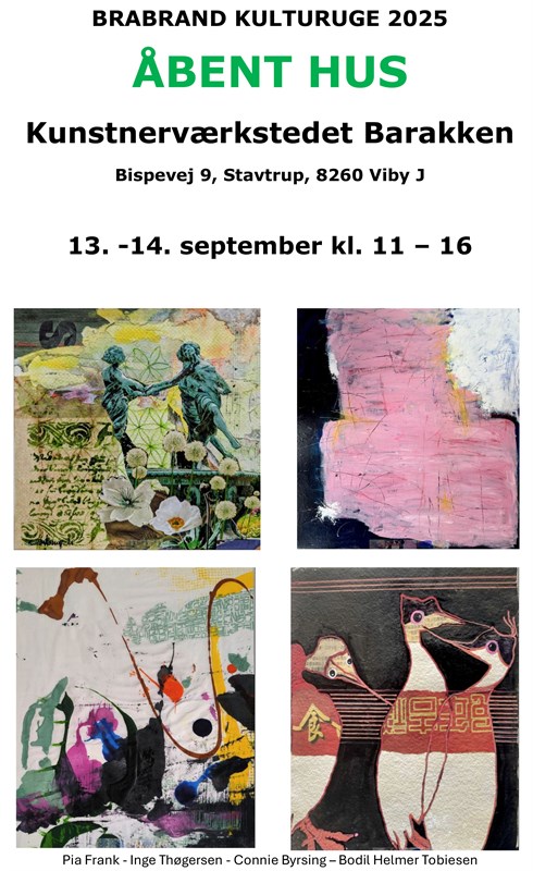 Kunstnerværkstedet Barakken: ÅBENT HUS 13.-14. september