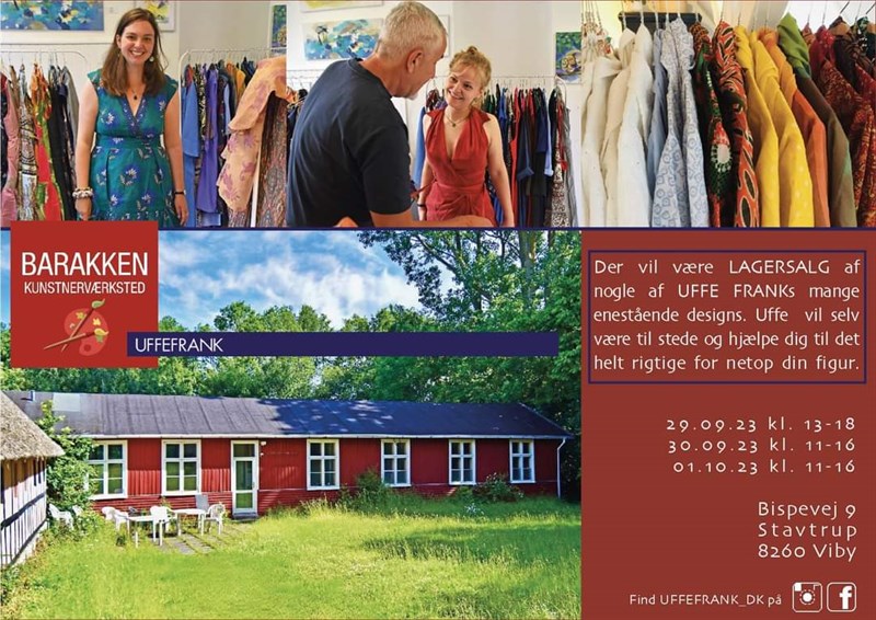 Uffe Frank lagersalg i Barakken i Stavtrup