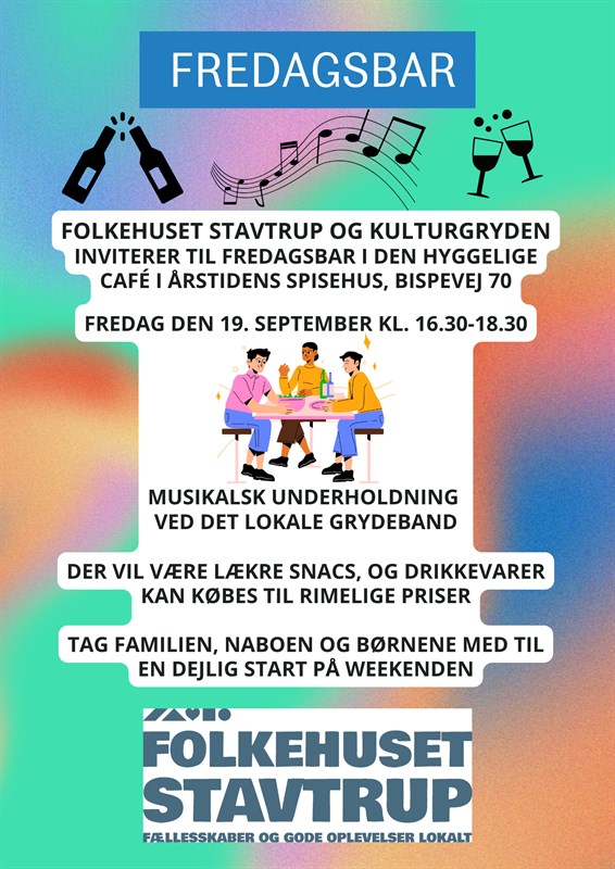 Folkehuset Stavtrup: Fredagsbar 19. september