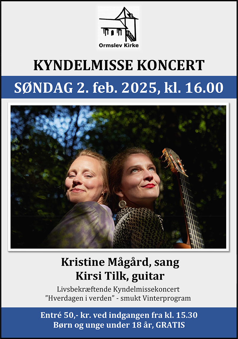 Ormslev Kirke: Kyndelmissekoncert 2. februar