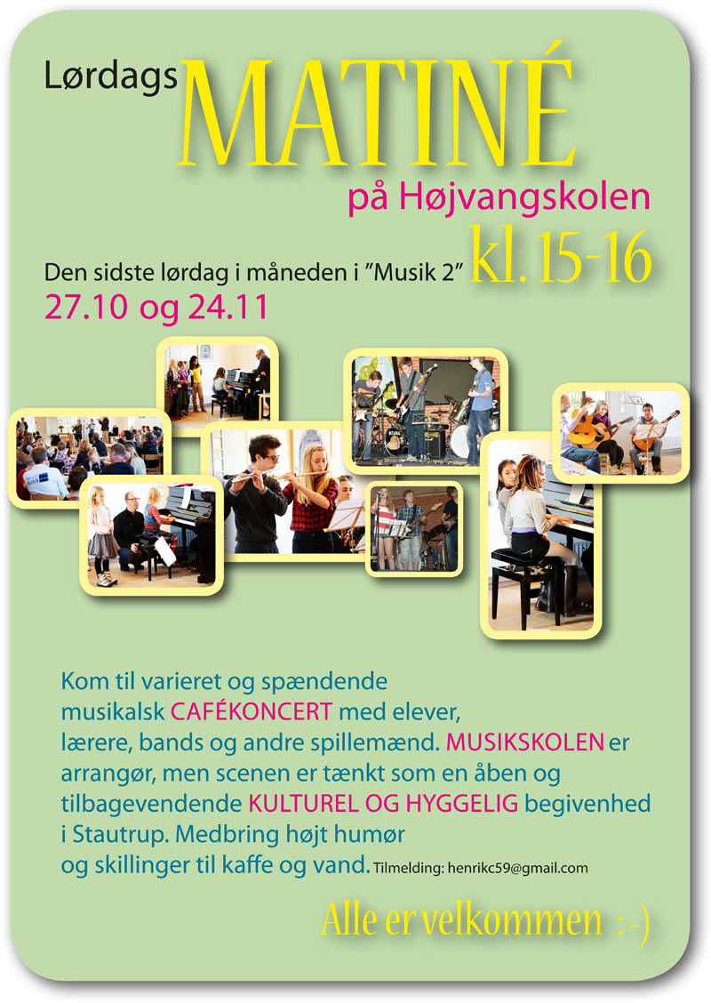 Lørdagsmatiné på Højvangskolen