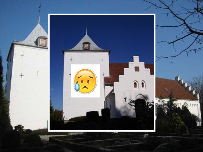 Det gør ondt på Ormslev kirke!