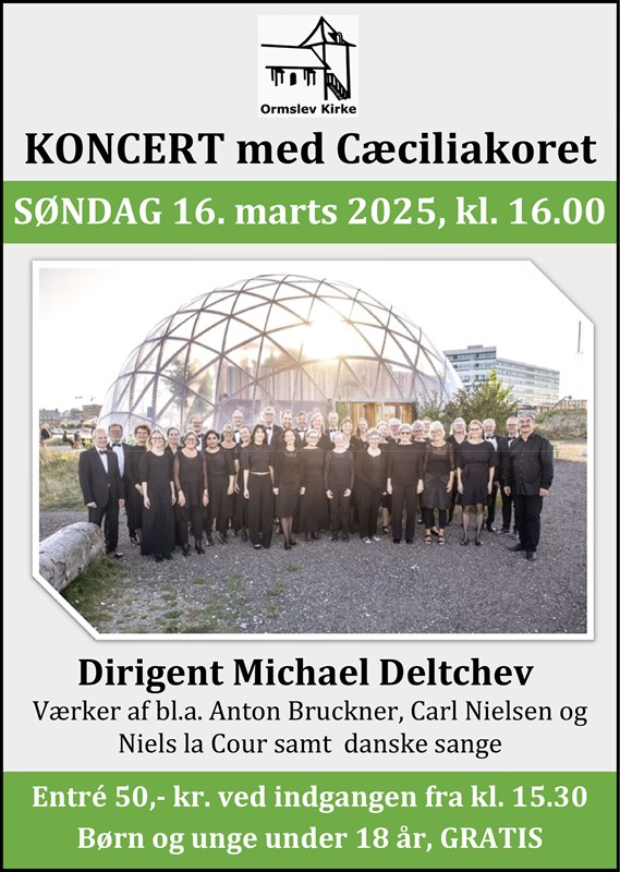 Ormslev Kirke: Koncert med Cæciliakoret