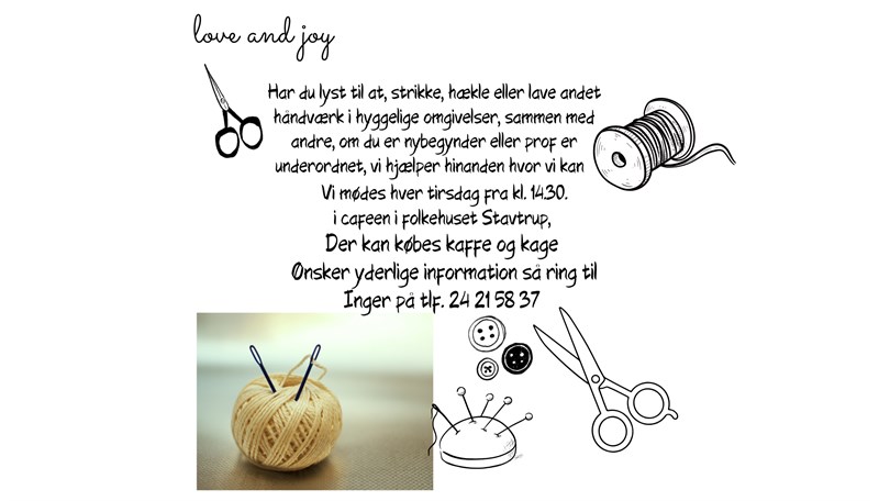 Strikke-café – tirsdage fra kl. 14.30